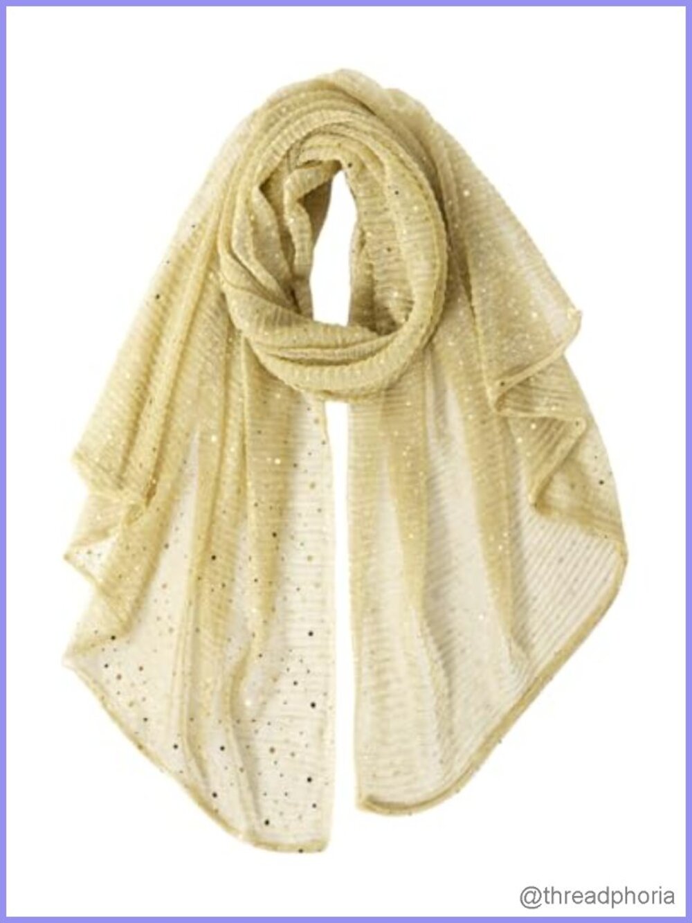 Sequin Fashion Scarf Shawl Wrap for Women Lightweight Polyester